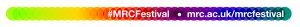 MRC Festival - web address coloured bar